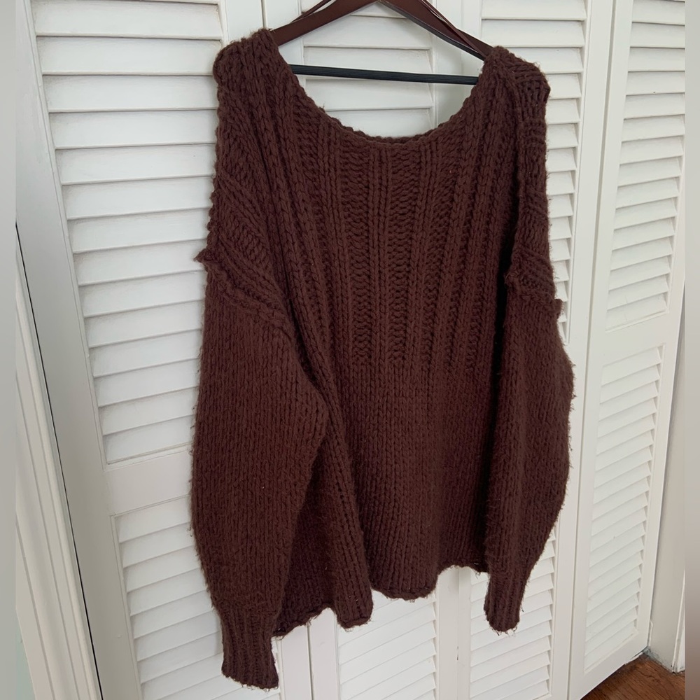 Free people brown sweater